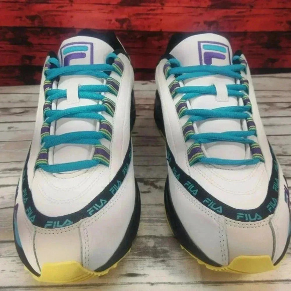 Fila Mens DRST 97 Leather Trainer Logo Sneakers Shoes sz 10.5 main image 6